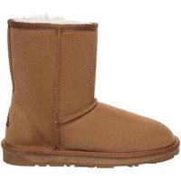 EverAu Australia Men's Real Sheepskin Kookaburra Mid-Calf Classic Boots with TPR Sole in Brown | Size: 9