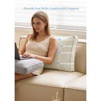 Soft Corduroy Reading Headboard Backrest Pillow in Beige | Size: Medium