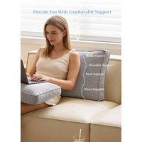 Reading Use Soft Corduroy Headboard Pillow in Light Grey | Size: Large