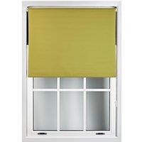 Furnished Green Blackout Roller Blinds - Trimmable Window Shade for Home & Office | Size: 45 cm width x 210 cm drop