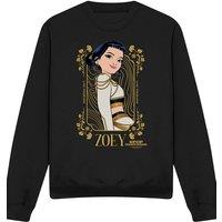 Netflix Kpop Demon Hunters Zoey Golden Frame Sweatshirt, Black | Size: Medium