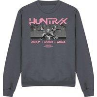Netflix Kpop Demon Hunters Huntrix Singing Zoey Rumi Mira Sweatshirt, Charcoal | Size: 2XL