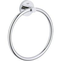 Grohe Essentials Towel Ring Chrome - 40365001 - Perfect for Your Bathroom in Metallics