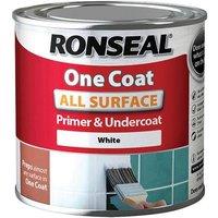 Ronseal One Coat All Surface Primer & Undercoat Interior White 750Ml