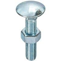 Unifix Grade 4.8 Cup Square Hex Bolts & Nuts - Box of 10 in Silver