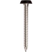 JCP CONSTRUCTION PRODUCTS A4-316 St/St Plastic Headed Nails 30 x 2.00mm - Box of 250 in Black