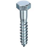 Unifix Coach Screws Hexagon Head DIN 571 BZP CE - M10 x 75 - Box of 50 in Silver