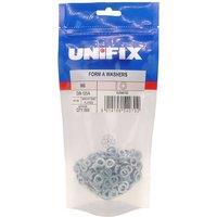 Unifix Form A Washers DIN 125A HV140 BZP - M6 (6.4) - Box of 2500 in Metallic Silver
