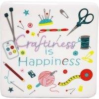 Peggy Wilkins Craftiness is Happiness Coaster