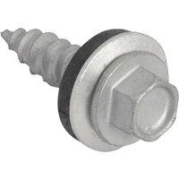 Forgefix Techfast Hex Head Screw Sheet To Timber 6.3 X 25Mm Pack 100 in Silver