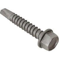 Forgefix Techfast Roofing Sheet To Steel Hex Screw No.3 Tip 5.5 X 45Mm Box 1 in Grey