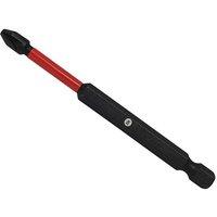 Forgefix ForgeFast Pozidriv Compatible Impact Bit PZ3 x 89mm (Card 2) in Black