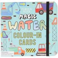 Floss & Rock Magic Colour-In Activity Card Set - Construction in Blue