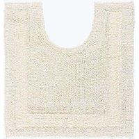 Homescapes Luxury Pedestal Mat Reversible 1600GSM 100% Cotton, 50 x 55cm Bath Mat in Cream | Size: 50 x 55 cm