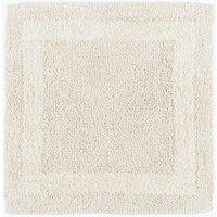 Homescapes Luxury Square Bath Mat 1600GSM 100% Cotton Reversible Shower Mat, 50cm in Cream