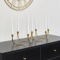 Melody Maison Gold Wave Multi Candle Holder
