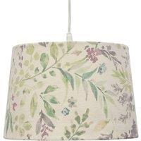 First Choice Lighting Voyage - Floral Print 28cm Pendant or Lamp Shade in Green