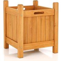 MANTRARAJ Wooden Garden Planters Outdoor Plants Flowers Pot Display Ornamental in Brown