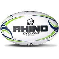 Rhino Cyclone Rugby Ball 3 in White