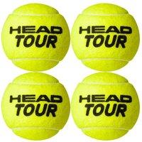 Head Tour Tennis Balls (Pack Of 4) in Yellow