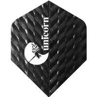 Unicorn Q.100 Plus Dart Flights (Pack of 3) in Black