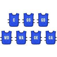 Precision Mesh Netball Training Bib (Pack of 7) in Blue | Size: 15 Years