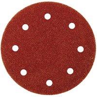 Abracs Hook & Loop Sanding Disc 125mm, 120 Grit - ABABHL8125120 - Box of 25 in Red