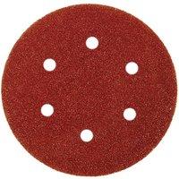 Abracs Hook & Loop Sanding Disc 150mm, 40 Grit - ABABHL8150040 - Box of 25 in Red