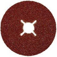 Abracs Fibre Sanding Disc Aluminium Oxide 115mm 36 Grit ABABFD115036A in Red