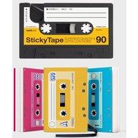 Suck UK Cassette Tape Notebooks 3 Piece & Retro Cassette Tape Dispenser Set