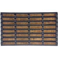 Nicoman Rubber Coir Scraper Doormat 75x45cm in Brown | Size: 45 cm x 75 cm