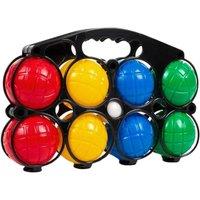 MANTRARAJ 8 Colorful Plastic Boules Water Filled French Boules Set Garden Game