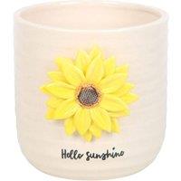 Something Different Hello Sunshine Sunflower 3D Plant Pot in Cream