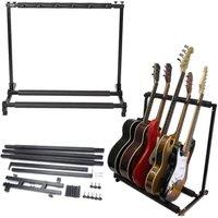 Nordara 5-Way Multi Guitar Rack Stand Padded in Black | Size: 50 cm x 70 cm