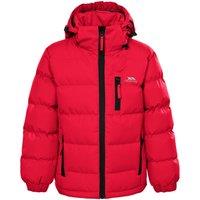 Trespass Boy's Tuff Hooded Jacket in Red | Size: 3-4 Years