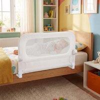 CASART Foldable Toddler Bed Rail 80 cm Long Adjustable Baby Bed Rail Guard in White