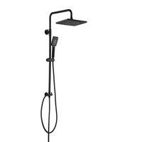 Living and Home Black Modern Shower Mixer Set
