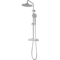 Living and Home Thermostatic Shower Mixer Set in Silver