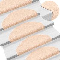Berkfield Home Self-adhesive Stair Mats 10 pcs Brown 65x21x4 cm Needle Punch | Size: Medium