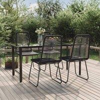 Berkfield Home 5 Piece Garden Dining Set Black
