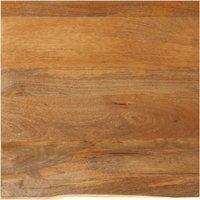 Berkfield Home Table Top Live Edge 40x40x3.8 cm Solid Wood Mango in Brown