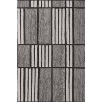 Ted Baker Flatweave Allington Indoor Outdoor Rug Geometric Reversible in Black | Size: 160 cm x 230 cm