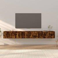 Berkfield Home Wall-mounted TV Cabinets 3 pcs Smoked Oak 100x34.5x40 cm in Brown