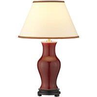 Netlighting Oxblood Table Lamp with Round Tapered Shade Oxblood in Red