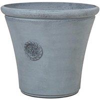 Primrose Round Tuscan Planters Continental Grey Stone Resin Plant Pot 45cm