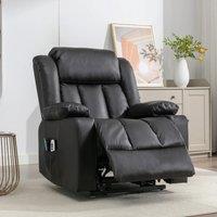 Artemis Home Sheridan Dual Motor Electric Riser Recliner with Massage & Heat in Black