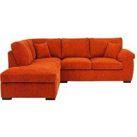 SOFASELECTION UK Amalfi Left Hand 4 Seater Corner Sofa in Orange | Size: 4 Pack