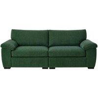 Bliss Furniture Amalfi 3 Seater Split Sofa Soft Fabric in Green | Size: 3 Pack