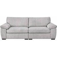 SOFASELECTION UK Amalfi 3 Seater Split Sofa Soft Fabric in Silver | Size: 3 Pack