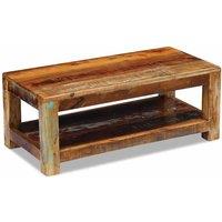 Berkfield Home Coffee Table Solid Reclaimed Wood 90x45x35 cm in Brown | Size: 90 x 45 x 35 cm